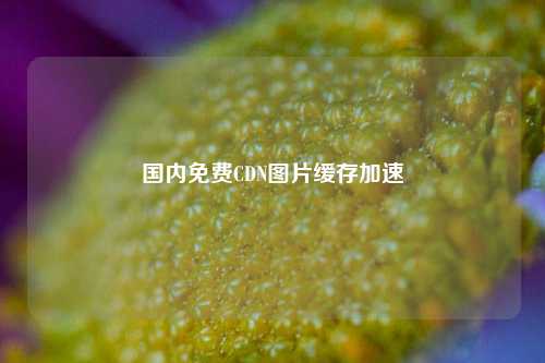 国内免费CDN图片缓存加速